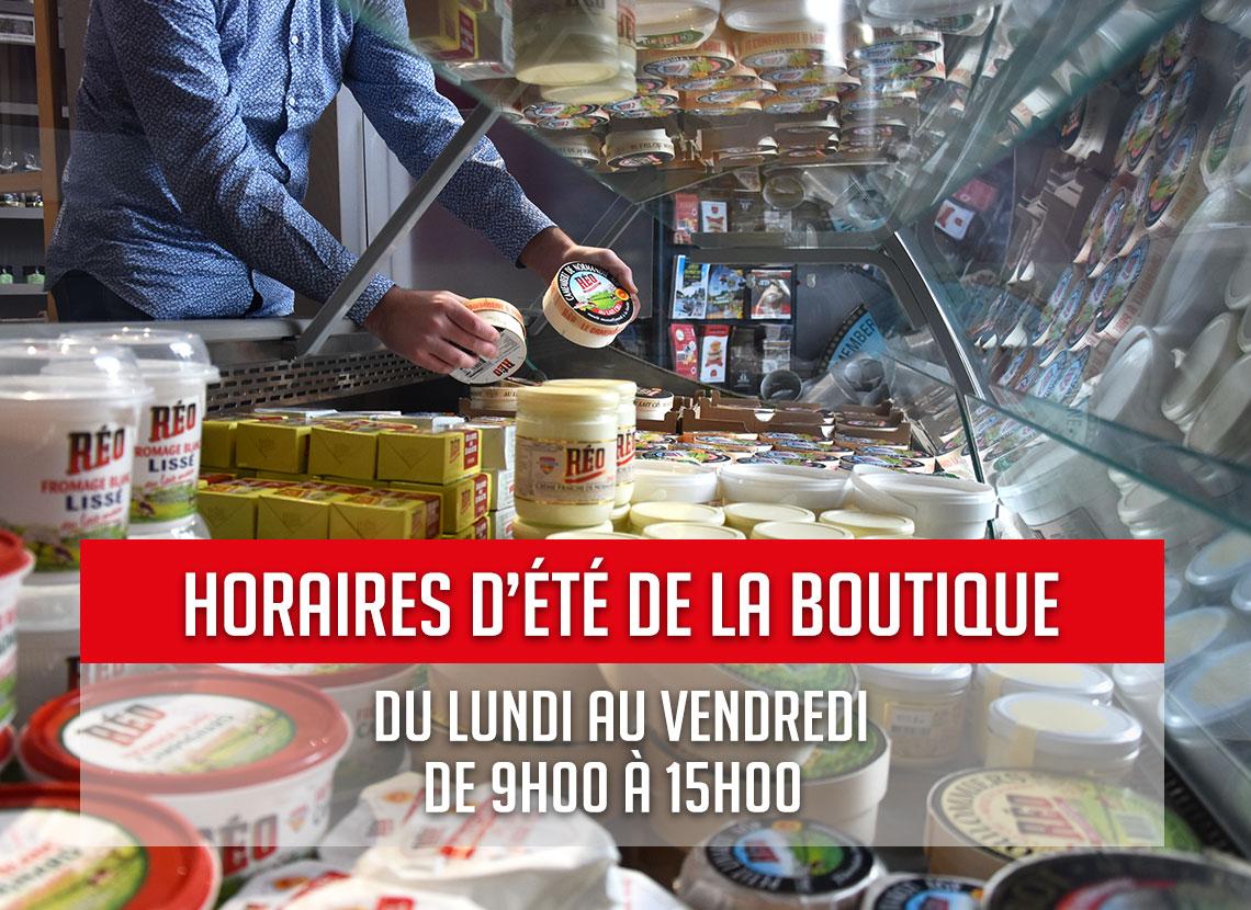 Fromagerie Réo boutique vente directe magasin d'usine Lessay Camembert de Normandie Manche